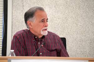 Kenai Peninsula Borough Mayor Peter Micciche speaks during a meeting of the Kenai Peninsula Borough Tourism Industry Working Group in Soldotna, Alaska, on Wednesday, Dec. 18, 2024. (Jake Dye/Peninsula Clarion)