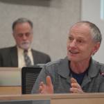 Brent Johnson speaks during a meeting of the Kenai Peninsula Borough Assembly in Soldotna, Alaska, on Tuesday, Feb. 4, 2025. (Jake Dye/Peninsula Clarion)