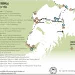 A map displays upcoming road construction projects on the Kenai Peninsula. Photo courtesy of the Alaska Department of Transportation