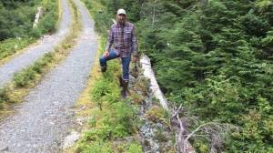 Courtesy photo
Eric Antrim inspecting bridges near Kake in 2023.