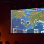 Biologist Heather Renner presents the results of her recently published study on the 2014-2016 common murre mass die-off on Feb. 18, 2025, at the Alaska Maritime National Wildlife Refuge in Homer, Alaska. Renners research showed that the actual number of dead murre was closer to 4 million birds, compared to earlier estimates of only 500,000 to 1 million. (Chloe Pleznac/Homer News)