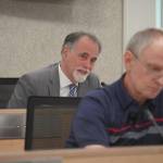 Borough Mayor Peter Micciche speaks during a meeting of the Kenai Peninsula Borough Assembly in Soldotna, Alaska, on Tuesday, Feb. 25, 2025. (Jake Dye/Peninsula Clarion)