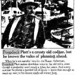 In 1984, Valdez Airlines featured Poopdeck Platt in one of its newspaper advertisements.