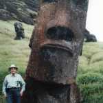 One of Clarence Hiram “Poopdeck” Platt’s many world travels took him to Easter Island. (Photo courtesy of the Huebsch Family Collection)