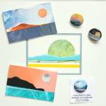 Layered Landscapes, an exhibit of hand-cut paper collage by Homer artist Meriam Linder, is on display in a pop-up exhibit at Fireweed Gallery on Friday and Saturday, March 7-8, 2025, in Homer, Alaska. Photo provided by Fireweed Gallery