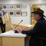 Retired Kachemak Emergency Services Chief Robert Cicciarella speaks during a meeting of the Kenai Peninsula Borough Assembly in Soldotna, Alaska, on Tuesday, Feb. 25, 2025. (Jake Dye/Peninsula Clarion)