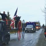 The Virl Pa Haga VFW Post 10221 leads the Snow Rondi parade on Saturday<ins>, March 1, 2025,</ins> in Anchor Point<ins>, Alaska</ins>. (Delcenia Cosman/Homer News)