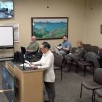 Rika Mouw testifies in opposition to an ordinance that would have rezoned a wetlands parcel during the Homer City Council meeting on Monday, March 10, 2025, in the Homer City Hall Cowles Council Chambers in Homer, Alaska. Screenshot.