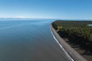 The ORPC proposed American Tidal Energy Project site is located at East Forland, Cook Inlet, just north of Nikiski, Alaska. Photo provided by ORPC