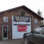 The building for Old Sterling Outfitters, located in a former shop off the Old Sterling, stands with an open sign on Friday, March 28, 2025. (Chloe Pleznac/Homer News)