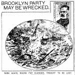 The New York American newspaper dedicated a large portion of its front page on Feb. 24, 1898, to a story about the possible wrecking of the Agate, which was carrying about half of the members of the Kings County Mining Company. The man labeled The Captain in this illustration was Thomas Suttis.