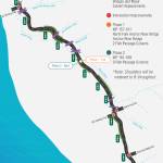 Proposed improvements to the Sterling Highway from MP 157-169 are illustrated on this map. Photo courtesy of the Alaska Department of Transportation