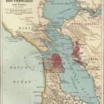 San Francisco Bay and Vicinity map, circa 1900, from the Encyclopedia Brittanicas online page.