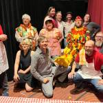 The cast of the Ten Minute Plays gathers after the show in August 2024, in Homer, Alaska. Performances for the 2025 Ten Minute Play Festival will be held in August and September. Photo courtesy of Jennifer Norton
