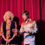 Christine Kulcheski and Rudy Multz give an introduction before a Ten Minute Play Festival performance in August 2024, at Pier One Theatre in Homer, Alaska. Photo provided by Jennifer Norton