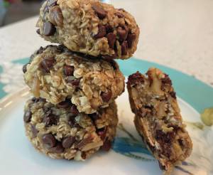 These little cookies are loaded with nuts and fortified with coconut oil to boost fat and calories.