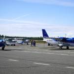 Planes are showcased at the Kenai Air Fair in Kenai, Alaska, on Saturday, June 14, 2025. (Jake Dye/Peninsula Clarion)