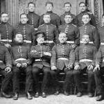 Photo courtesy of the Melchior Family Collection
Between 1879 and 1892, Stephan Melchior (far left, middle row) performed his mandatory Prussian military service. He was a member of the Eighth Rhineland Infantry Regiment No. 70 in Trier, Germany.