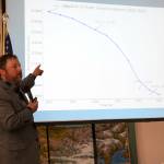 Rep. Bill Elam speaks during a legislative update to the joint Kenai and Soldotna chambers of commerce in Kenai, Alaska, on Wednesday, June 18, 2025. (Jake Dye/Peninsula Clarion)