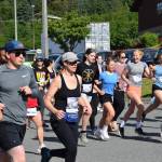 Runners start from Homer High School during the Homer Spit Run 10K to the Bay on Saturday, June 28, 2025, in Homer, Alaska. (Delcenia Cosman/Homer News)