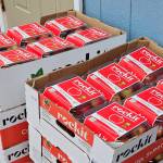 Crates filled with enough apples to feed 500 kids, according to Hockema. From May 22 through July 9, theyve served 2,837 meals to children. This year, their program runs from May 20 to August 15. (Photo courtesy of Jill Hockema)