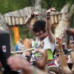 Attendees dance at Salmonfest in Ninilchik<ins>,</ins><ins> Alaska,</ins> on Saturday, Aug. 3, 2024. (Jake Dye/Peninsula Clarion)