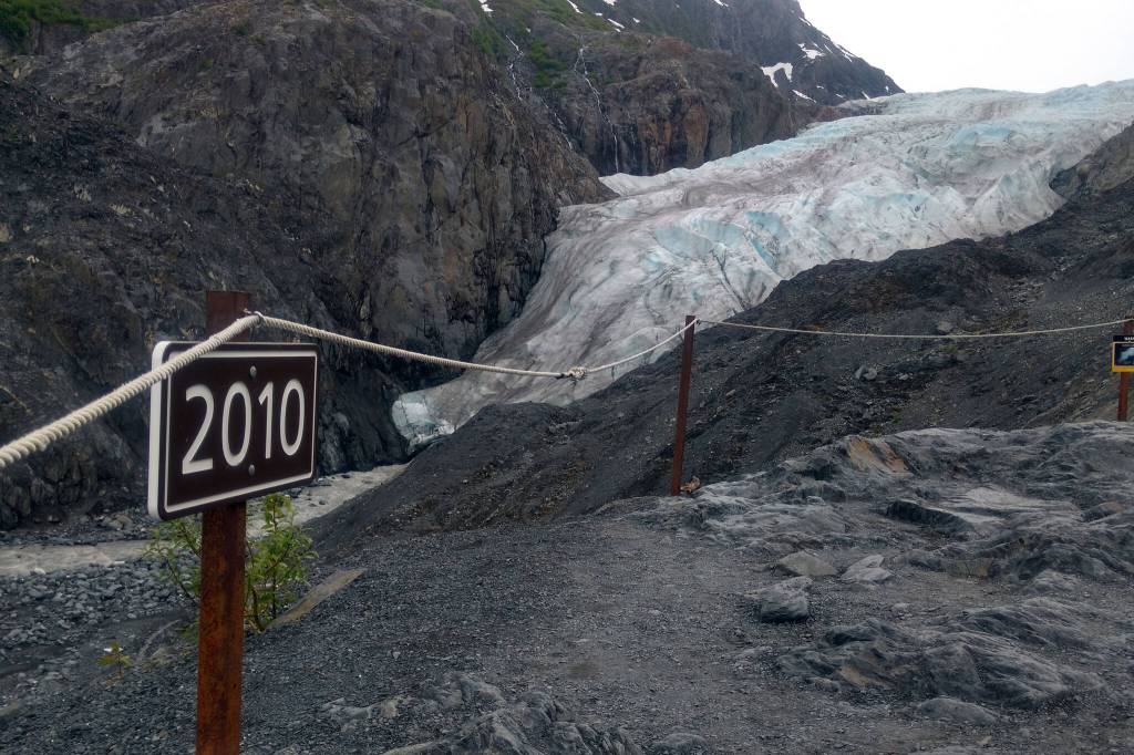 Exit Glacier is photographed on June 22, 2018. (Photo by Erin Thompson/Peninsula Clarion)