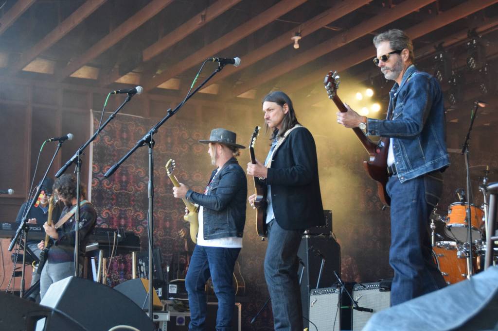 The Allman Betts Band performs on the River Stage during Salmonfest on Sunday, Aug. 3, 2025, at the Kenai Peninsula Fairgrounds in Ninilchik, Alaska. (Delcenia Cosman/Homer News)