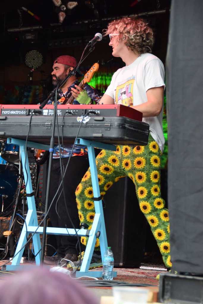 Blackwater Railroad Company performs on the Ocean Stage during Salmonfest on Saturday, Aug. 2, 2025, at the Kenai Peninsula Fairgrounds in Ninilchik, Alaska. (Delcenia Cosman/Homer News)