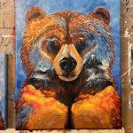 The Watcher is an acrylic painting by Felicity Jones Bechtel. Photo provided by Felicity Jones Bechtel