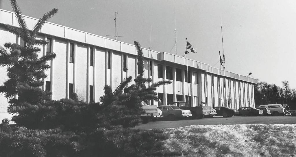 This 1960 photo of the Borough Administration Building was most likely taken sometime in early spring in the mid- to late 1970s. (Photo courtesy of the Kenai Historical Society)