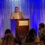 HEX, LLC and Furie Operating Alaska president and CEO John Hendrix speaks during the 2025 Premier Business Awards, hosted by the Alaska Chamber at the Alaska Business Summit, on Oct. 9, 2025, at the Alyeska Resort in Girdwood, Alaska. Photo provided by Lauren Hendrix