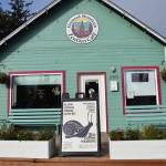 A Fika Coffee Roasters sign sits outside of ZenDen Cafe on Tuesday, Oct. 7, 2025, in Homer, Alaska. (Delcenia Cosman/Homer News)