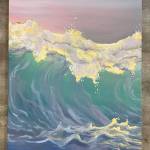 Those Three Words is an acrylic and foil painting by Homer artist Pamela Fraley. Photo provided by Pamela Fraley