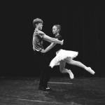 Photo courtesy Chris Kincaid/RCKincaidPhoto
Haven Geysbeek and Ahni Cook, members of The Nutcracker cast, rehearse on the Homer High School Mariner Theatre stage on Saturday, Nov. 15.<ins>, 2025, in Homer, Alaska</ins>