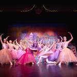 Dancers in last years annual Nutcracker ballet rehearse Waltz of the Flowers on the Mariner Theatre Stage at Homer High School in Homer, Alaska. Photo courtesy of Chris Kincaid