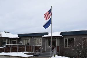 Homer City Hall is photographed on April 10, 2025, in Homer, Alaska. (Chloe Pleznac/Homer News)