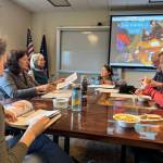 Community members participate in the Homer Drawdown 4.0 kick-off on Oct. 2, 2025, at Kachemak Bay Campus in Homer, Alaska. Photo courtesy Jamie Currie