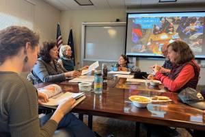 Community members participate in the Homer Drawdown 4.0 kick-off on Oct. 2, 2025, at Kachemak Bay Campus in Homer, Alaska. Photo courtesy Jamie Currie