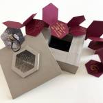 Hexagon Book of the Sea is a small-scale multimedia work by Karyn Murphy. Photo provided by Karyn Murphy