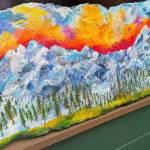 Solitudes Sanctuary is an acrylic painting on reclaimed driftwood created by Homer artist June Denver. Photo provided by June Denver