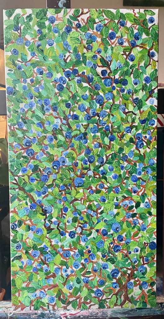 The Color of Joy is an acrylic painting on canvas by Homer artist June Denver. Photo provided by June Denver