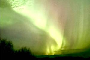 The northern lights dance in the night sky 4.5 miles out East End Road in Homer, Alaska, on Jan. 20, 2026. Photo by Christina Whiting