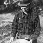 Frank Towle pans for gold on the Kenai Peninsula in the 1950s.