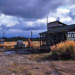 The Petrovich families created the Naptowne Inn along the Sterling Highway in the late 1940s. When mail service came to the area in 1949, it was also named Naptowne and was located in the Petroviches establishment. After the Petroviches left the area in the early 1950s, the community renamed itself Sterling. (David Arthur Post photo from Alaskas Digital Archives)