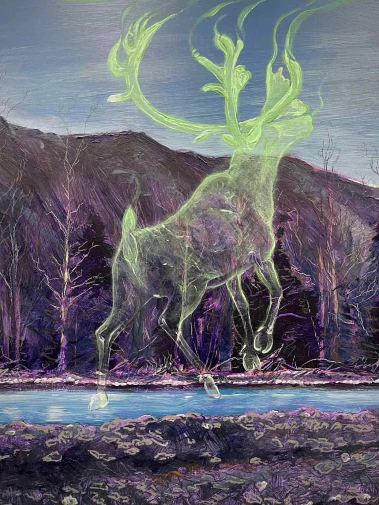 This untitled work by Austin Parkhill is on display at Bunnell Street Arts Center through March. Photo provided by Bunnell Street Arts Center