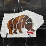 Ptarmigan Arts hosts their annual Cabin Fever exhibit featuring work by gallery members, including glass mosaics by their newest member, Carole Miller. Photo provided by Ptarmigan Arts