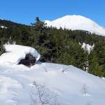 A Primrose Mine cabin, seen along the winter route to Lost Lake. (Photo by Clark Fair)