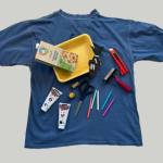 Upcycled materials will be used to create fabric prints in the Relief Print on Fabric workshop on Friday, March 20, 2026, at Kachemak Bay Campus in Homer, Alaska. Photo provided by Elaine Miller