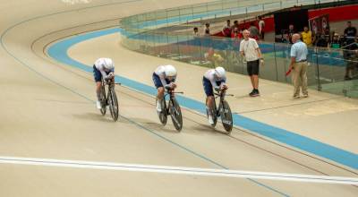 Kristen Faulkner competes with Team USA in the cycling track team pursuit and in the individual pursuit events during the Pan American Championships, held Feb. 18-22, 2026, in Santiago, Chile. Photo provided by Kristen Faulkner
